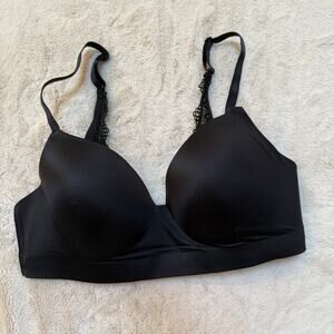 Soma Endless Luxe Wireless J Hook Bra SZ 36C Black